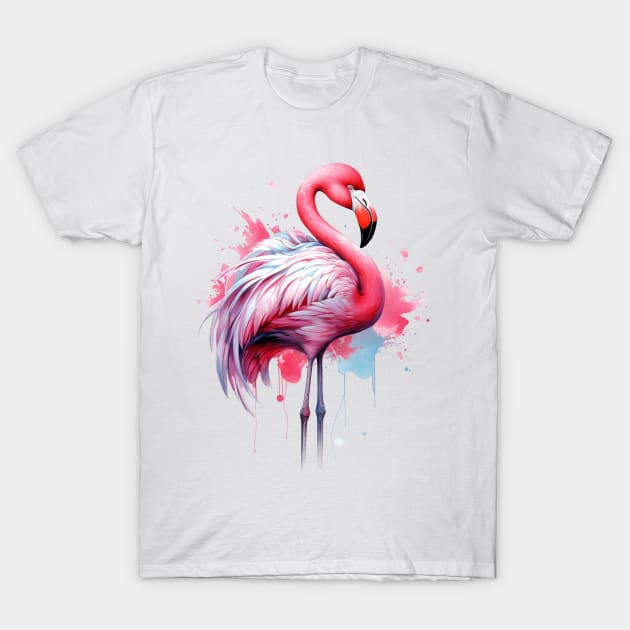 Flamingo T-Shirt by NatashaCuteShop